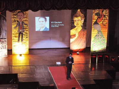 KV Gautam at TEDx JUIT